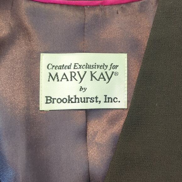 Vintage Created for Mary Kay by Brookhurst, Inc. Brown Wool Dress & Jacket 16R - Picture 13 of 16